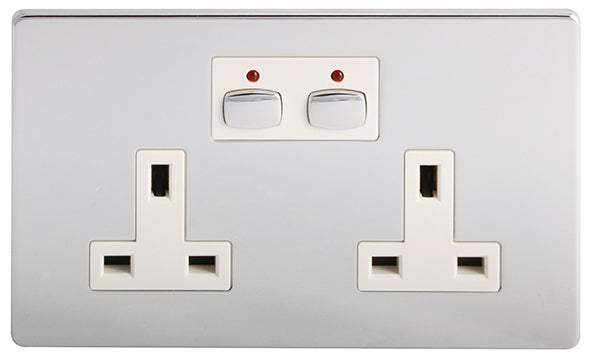 EnerGenie MIHO022 socket-outlet Chrome, White