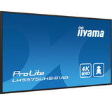 iiyama LH5575UHS-B1AG Signage Display Digital signage flat panel 138.7 cm (54.6") LCD Wi-Fi 500 cd/m² 4K Ultra HD Black Built-in processor Android 11 24/7