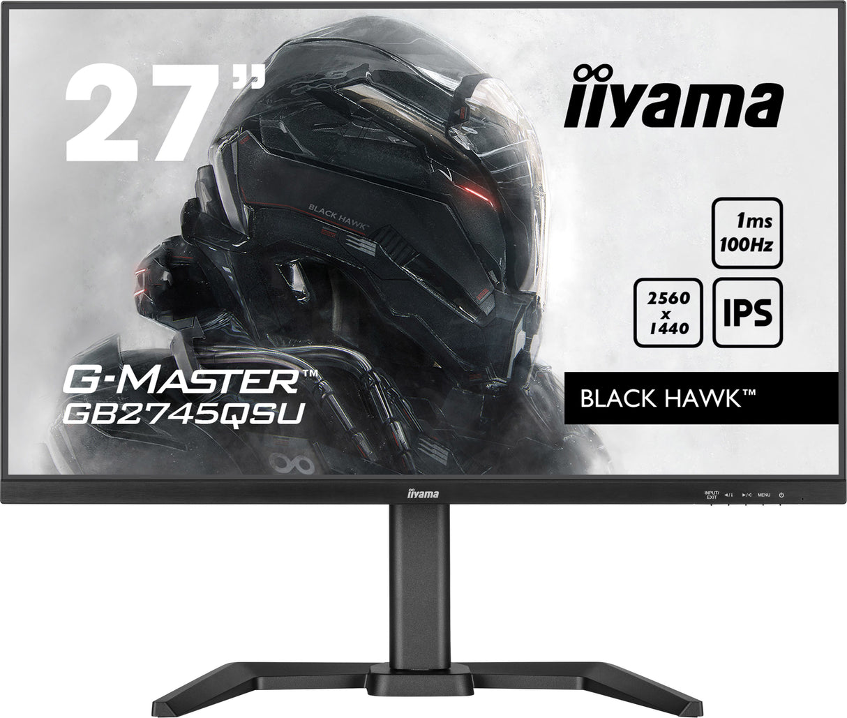 iiyama G-MASTER GB2745QSU-B1 computer monitor 68.6 cm (27") 2560 x 1440 pixels 2K Ultra HD LED Black