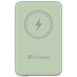 Verbatim Charge 'n' Go Magnetic Wireless Power Bank 10000mAh Green