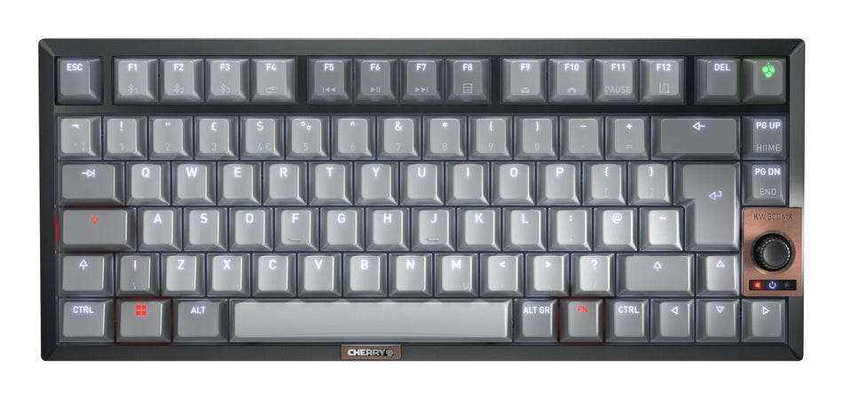 CHERRY KW 300W MX keyboard Home USB + Bluetooth QWERTY UK English Black, Copper, Grey