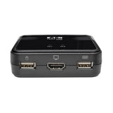 Tripp Lite B032-HUA2 2-Port USB/HD Cable KVM Switch with Audio/Video, Cables and USB Peripheral Sharing