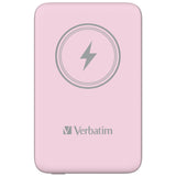 Verbatim Charge 'n' Go Magnetic Wireless Power Bank 10000mAh Pink