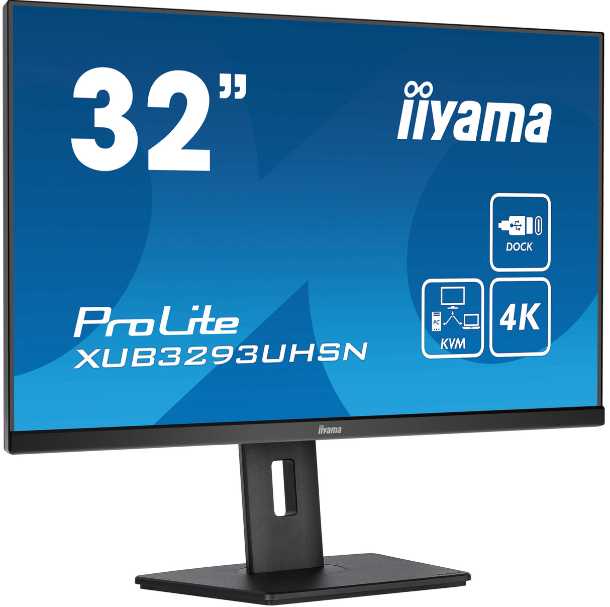 iiyama ProLite XUB3293UHSN-B5 computer monitor 80 cm (31.5") 3840 x 2160 pixels 4K Ultra HD LCD Black