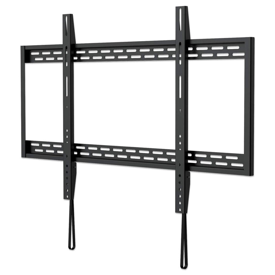 Manhattan Wall Mount for TV & Monitors (Fixed), For screens 60" to 100", VESA compatability: all between 200x200mm and 900x600mm - check the dimensions of the four mounting holes on back of screen to ensure it fits, Max 50kg, Black, Bracket