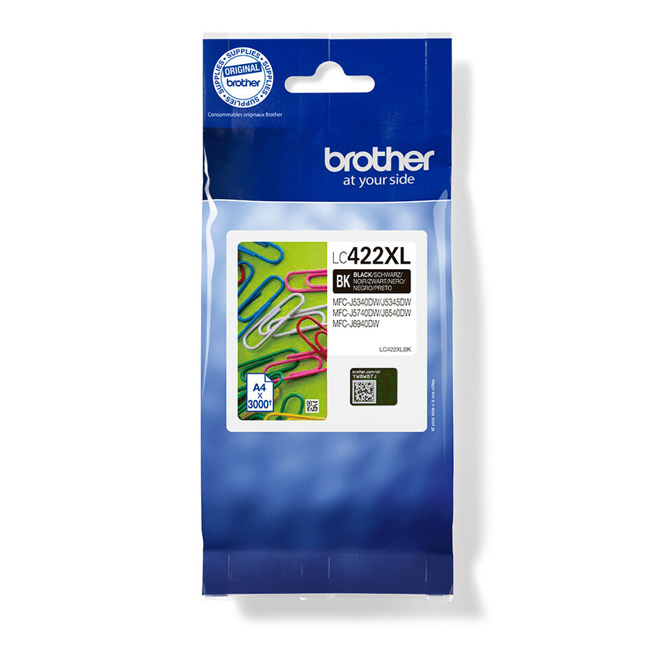 Brother LC422XLBK ink cartridge 1 pc(s) Original High (XL) Yield Black