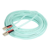 StarTech.com 20m (65ft) LC/UPC to LC/UPC OM4 Multimode Fiber Optic Cable, 50/125µm LOMMF/VCSEL Zipcord Fiber, 100G, Low Insertion Loss - LSZH Fiber Jumper Cord