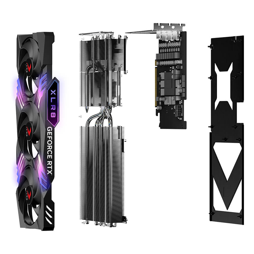 PNY GeForce RTX™ 4070 Ti SUPER 16GB OC XLR8 ARGB TF NVIDIA GeForce RTX 4070 Ti SUPER GDDR6X