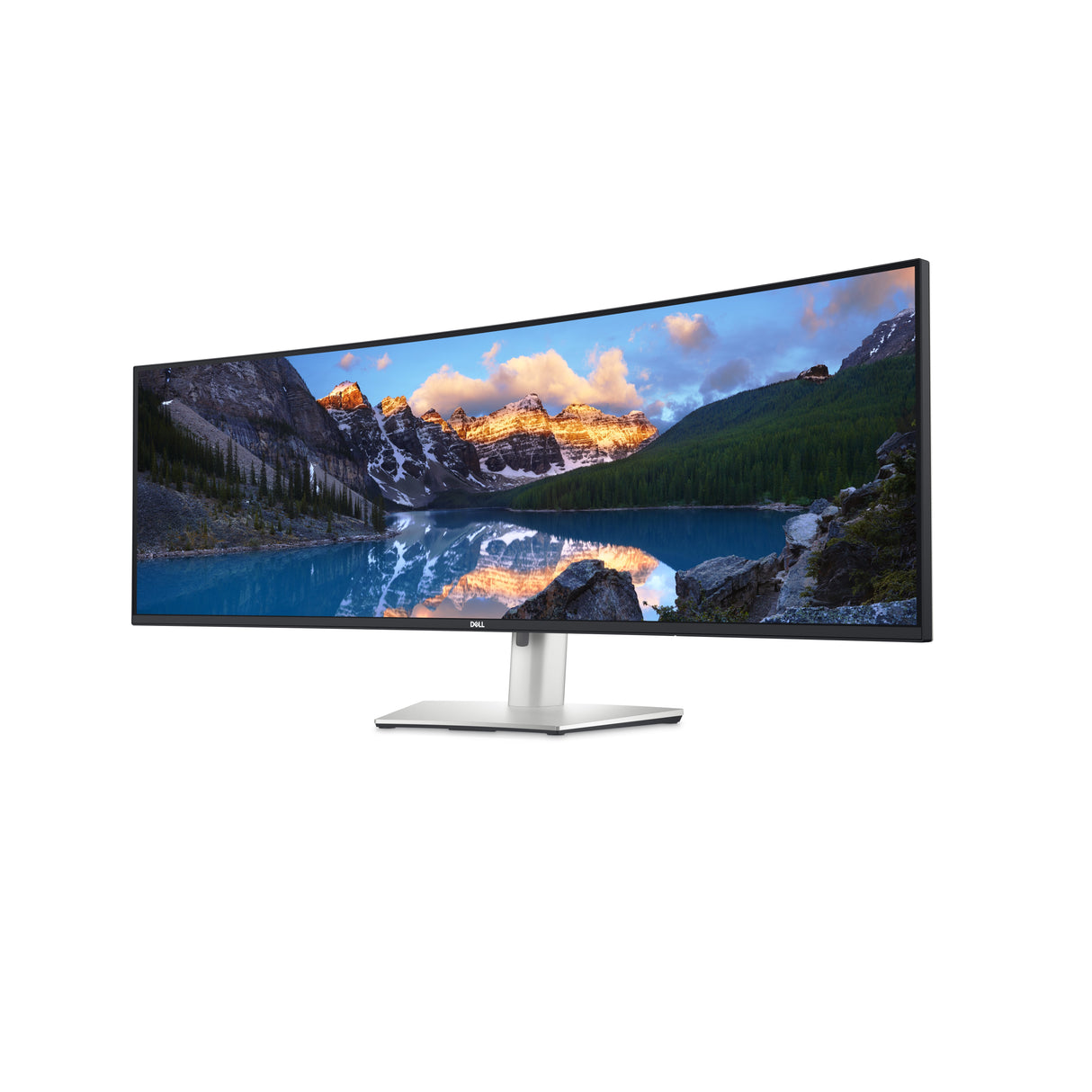 DELL UltraSharp U4924DW LED display 124.5 cm (49") 5120 x 1440 pixels 5K Ultra HD LCD Black, Silver