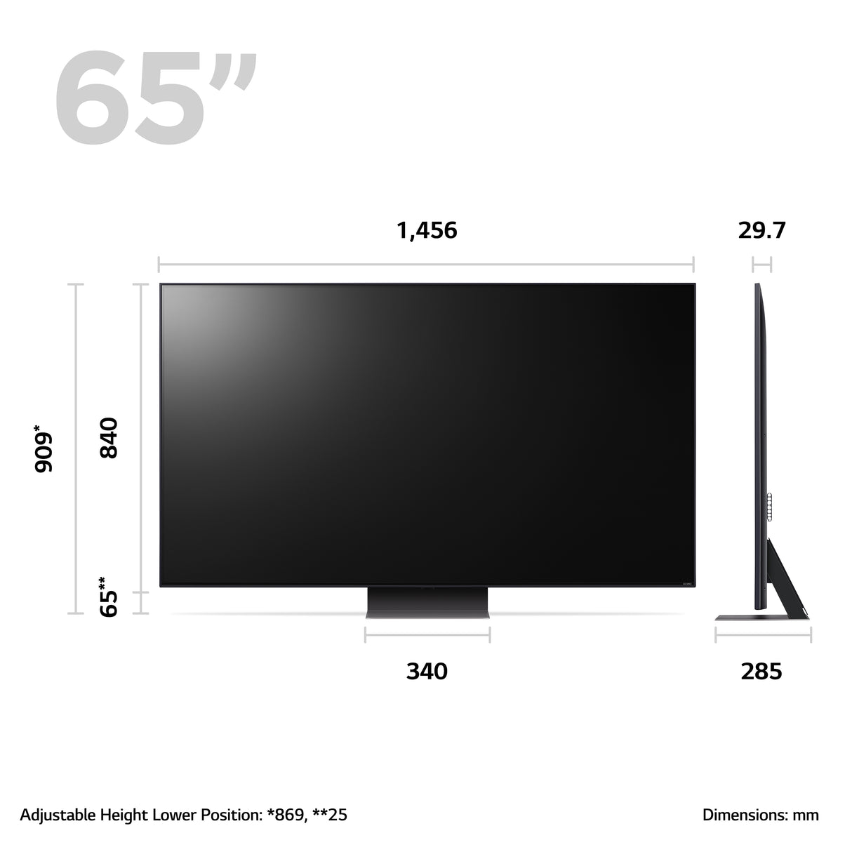 LG 65QNED816RE.AEK TV 165.1 cm (65") 4K Ultra HD Smart TV Wi-Fi