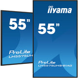 iiyama LH5575UHS-B1AG Signage Display Digital signage flat panel 138.7 cm (54.6") LCD Wi-Fi 500 cd/m² 4K Ultra HD Black Built-in processor Android 11 24/7