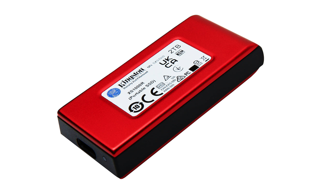 Kingston Technology 2TB XS1000 Red External USB 3.2 Gen 2 Portable Solid State Drive