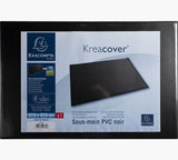 Exacompta Kreacover desk pad Cardboard, Polyvinyl chloride (PVC) Black