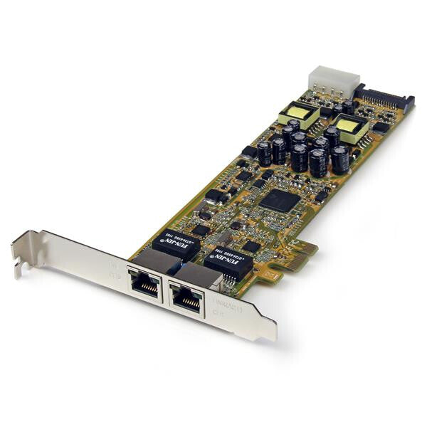 StarTech.com Dual Port PCI Express Gigabit Ethernet PCIe Network Card Adapter - PoE/PSE