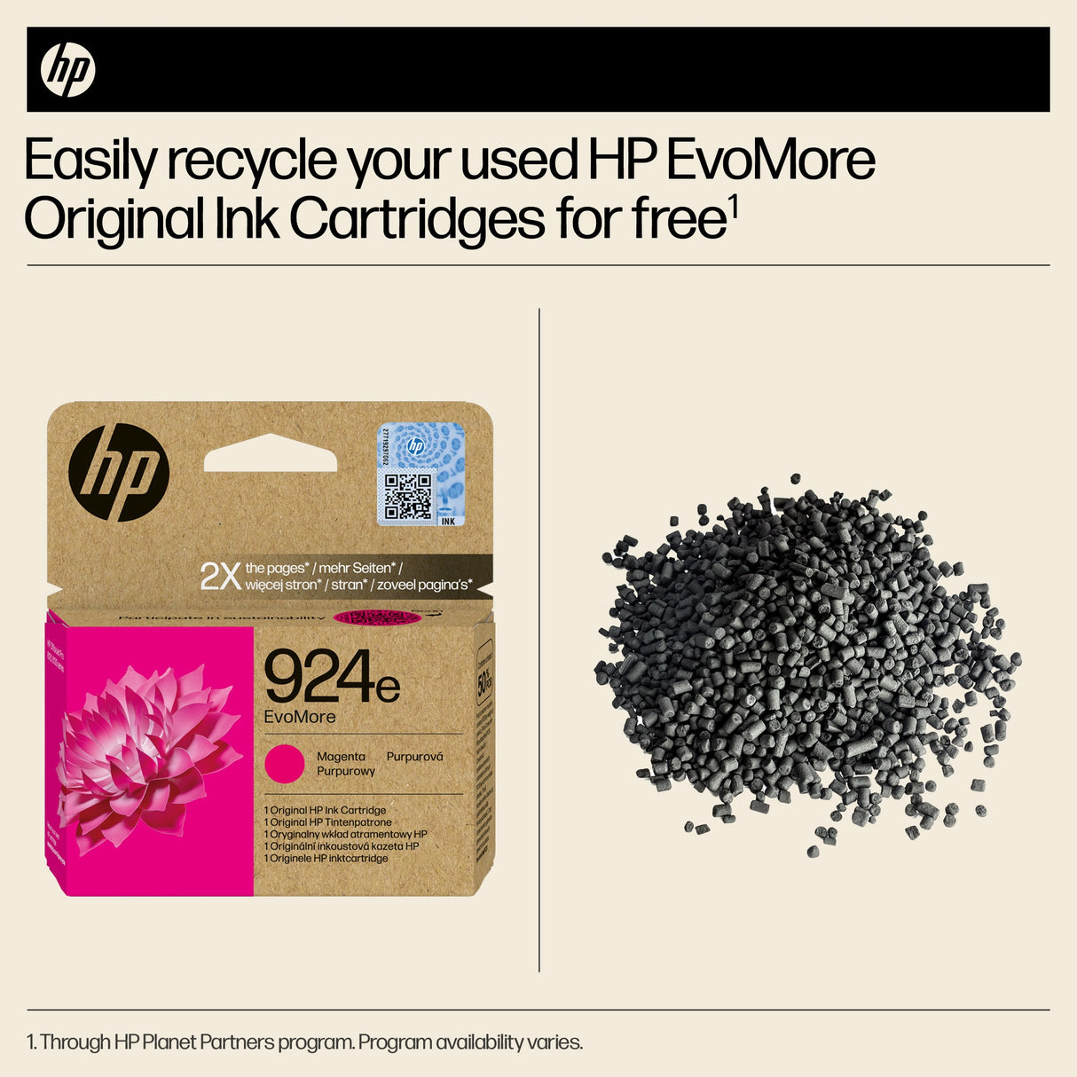 HP 4K0U8NE/924E Ink cartridge magenta EvoMore, 800 pages ISO/IEC 19752 for HP OJ Pro 8120/e