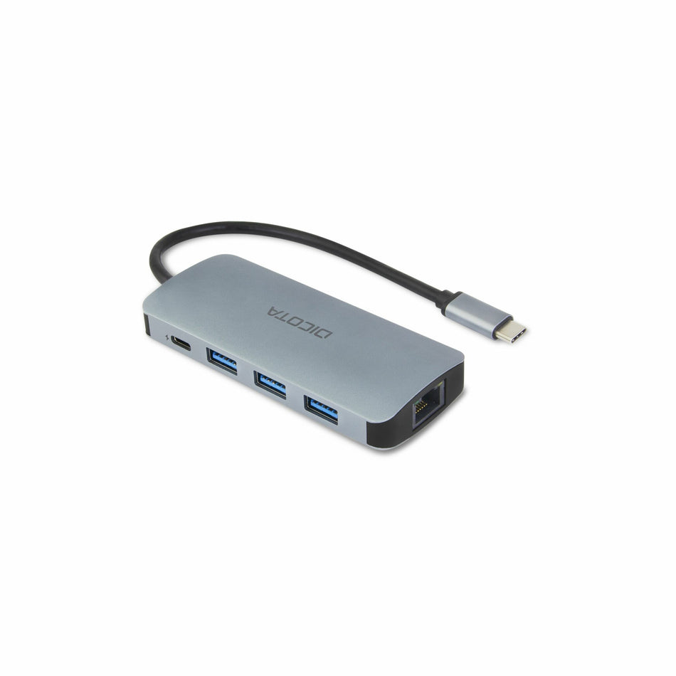 DICOTA D32062 interface hub USB Type-C Silver