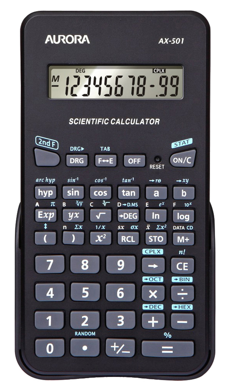 Aurora AX-501 calculator Pocket Scientific Black