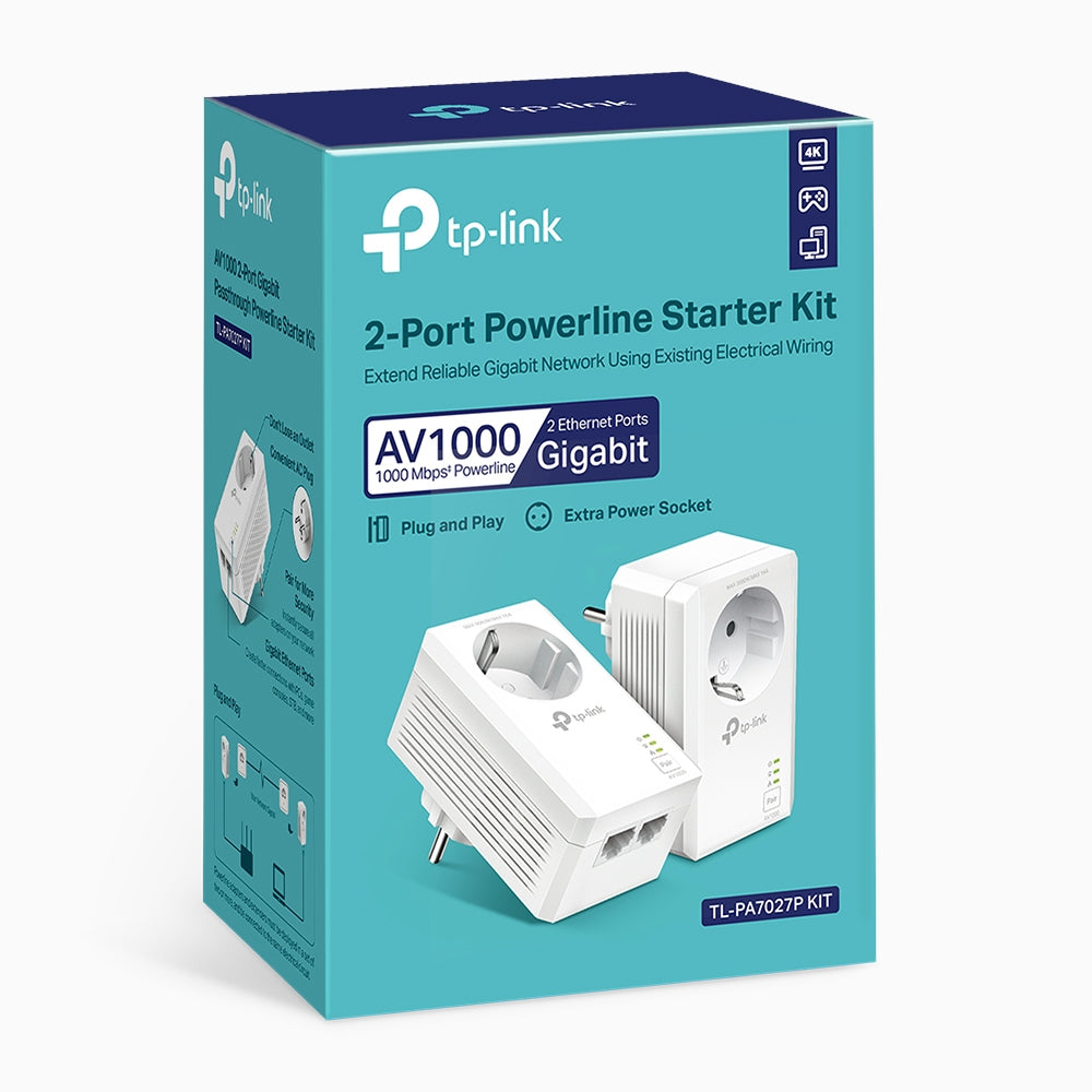 TP-Link TL-PA7027P KIT PowerLine network adapter 1000 Mbit/s Ethernet LAN White 2 pc(s)