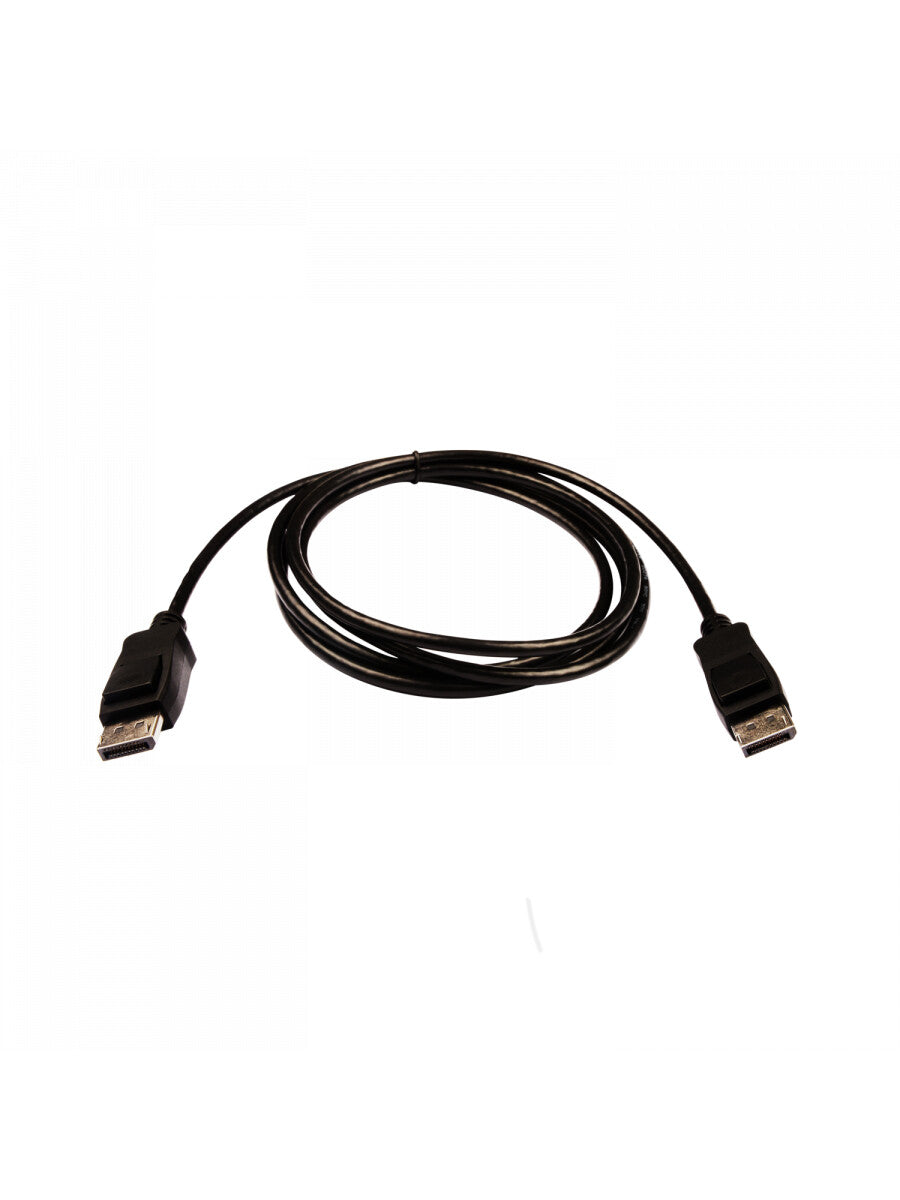 V7 Black Video Cable Pro DisplayPort Male to DisplayPort Male 2m 6.6ft