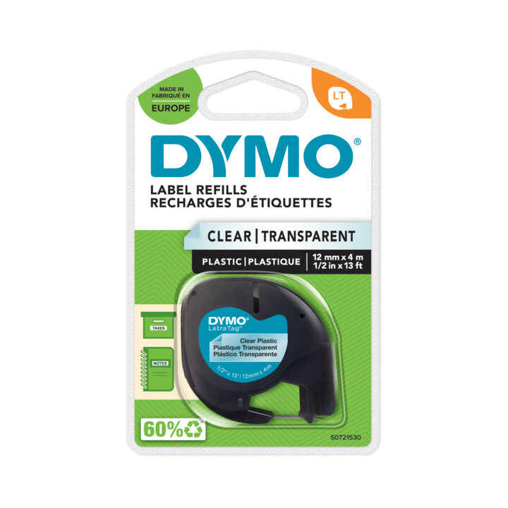 DYMO ® LetraTag® Plastic Labels - 12mm