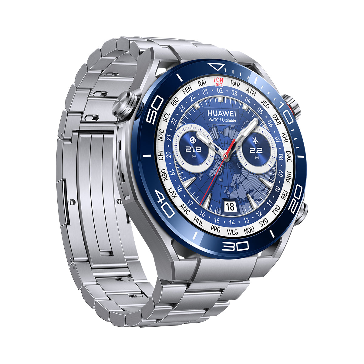 Huawei WATCH Ultimate 3.81 cm (1.5") LTPO 48 mm Hybrid 466 x 466 pixels Stainless steel GPS (satellite)