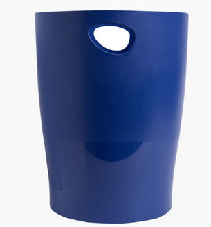 Exacompta Bee Blue Ecobin Waste Paper Bin - Navy Blue - New