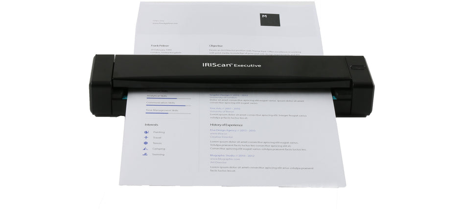 I.R.I.S. IRIScan Executive 4 Sheet-fed scanner 600 x 600 DPI A4 Black