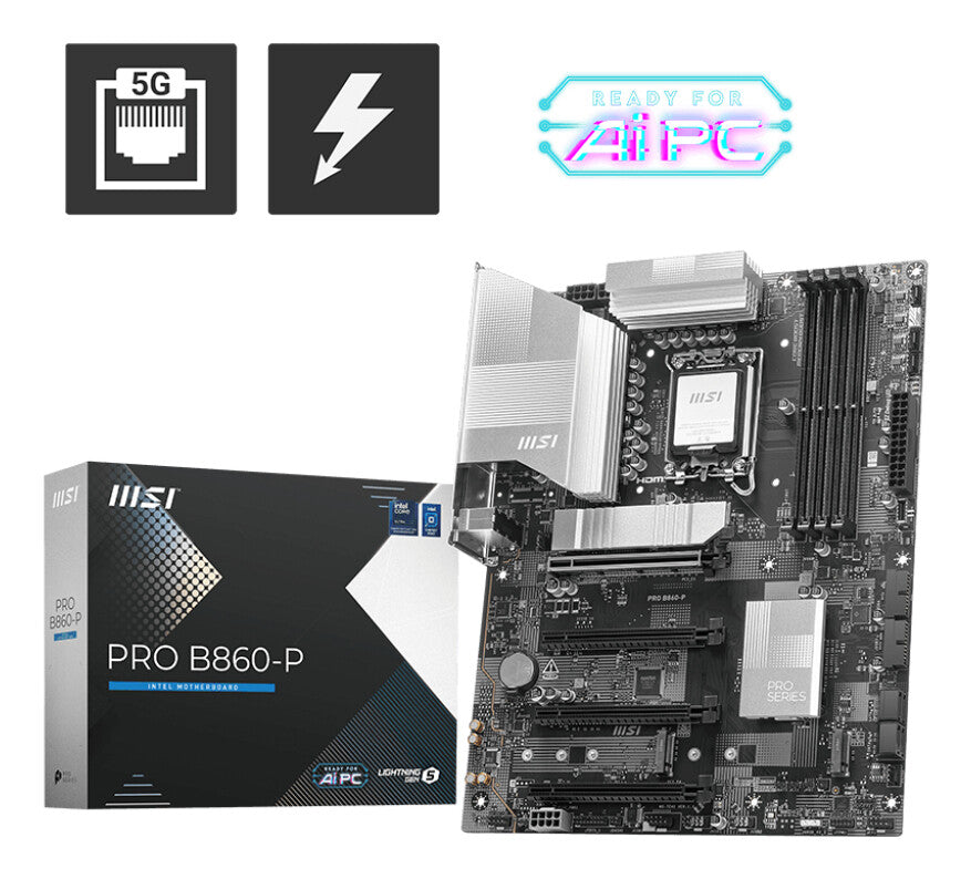 MSI PRO B860-P motherboard Intel B860 LGA 1851 (Socket V1) ATX