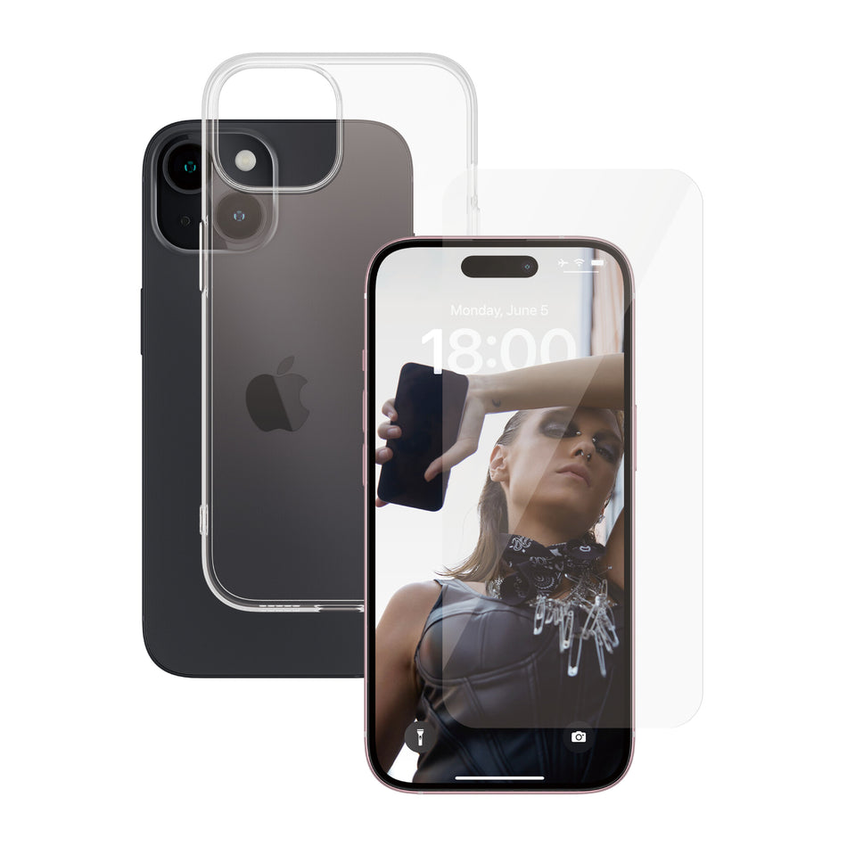 PanzerGlass SAFE. by ® 2-in-1 Pack iPhone 15