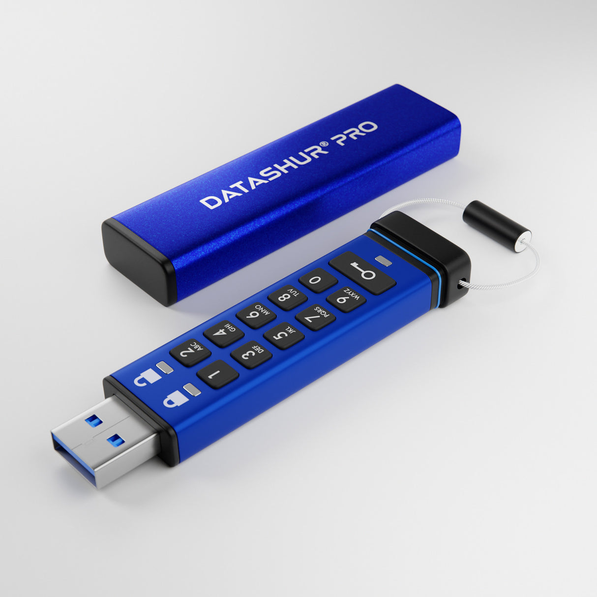 iStorage datAshur PRO 256-bit 4GB USB 3.0 secure encrypted flash drive IS-FL-DA3-256-4