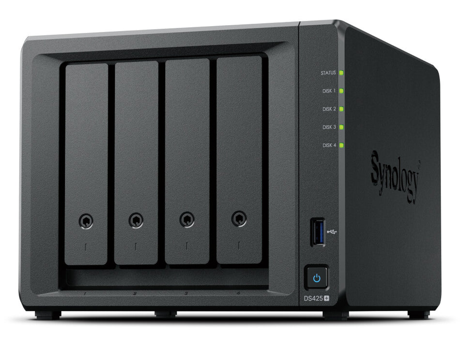 Synology DiskStation DS425+ NAS/storage server Intel® Celeron® J4125 2 GB DDR4 0 TB Black