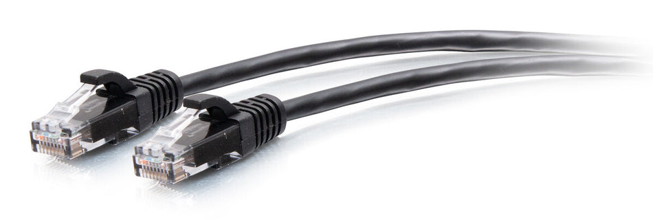 C2G 0.3m Cat6a Snagless Unshielded (UTP) Slim Ethernet Patch Cable - Black
