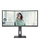 AOC CU34P3CV computer monitor 86.4 cm (34") 3440 x 1440 pixels UltraWide Quad HD LED Black