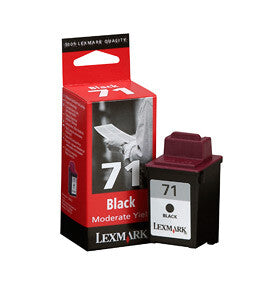 Lexmark No.71 Moderate Use Black Print Cartridge ink cartridge Original