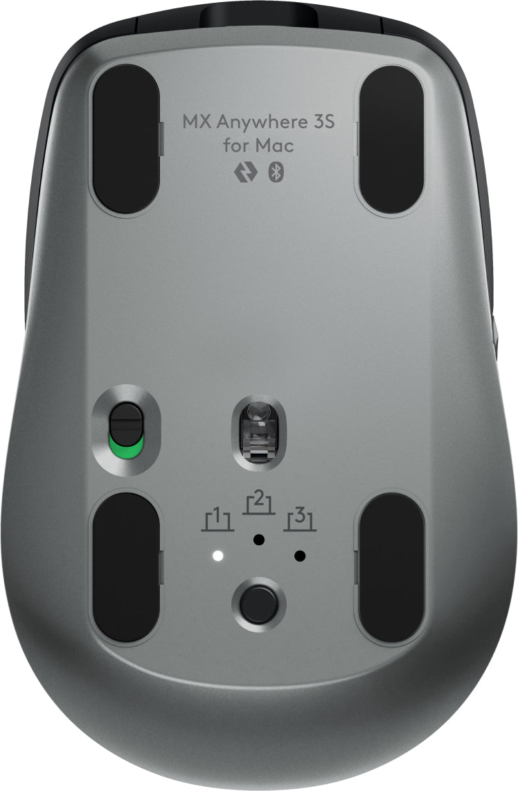 Logitech MX Anywhere 3S for Mac mouse Office Right-hand RF Wireless + Bluetooth Laser 8000 DPI