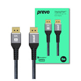 PREVO DP14-2M DisplayPort cable Black