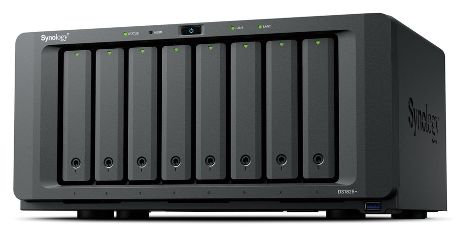 Synology DiskStation DS1825+ NAS/storage server Ryzen Embedded V1500B 8 GB DDR4 0 TB Black