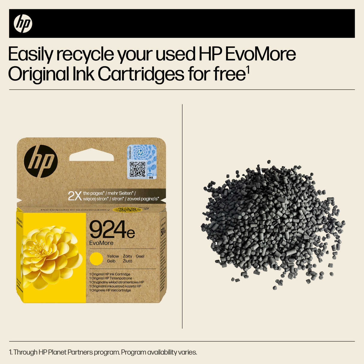 HP 4K0U9NE/924E Ink cartridge yellow EvoMore, 800 pages ISO/IEC 19752 for HP OJ Pro 8120/e