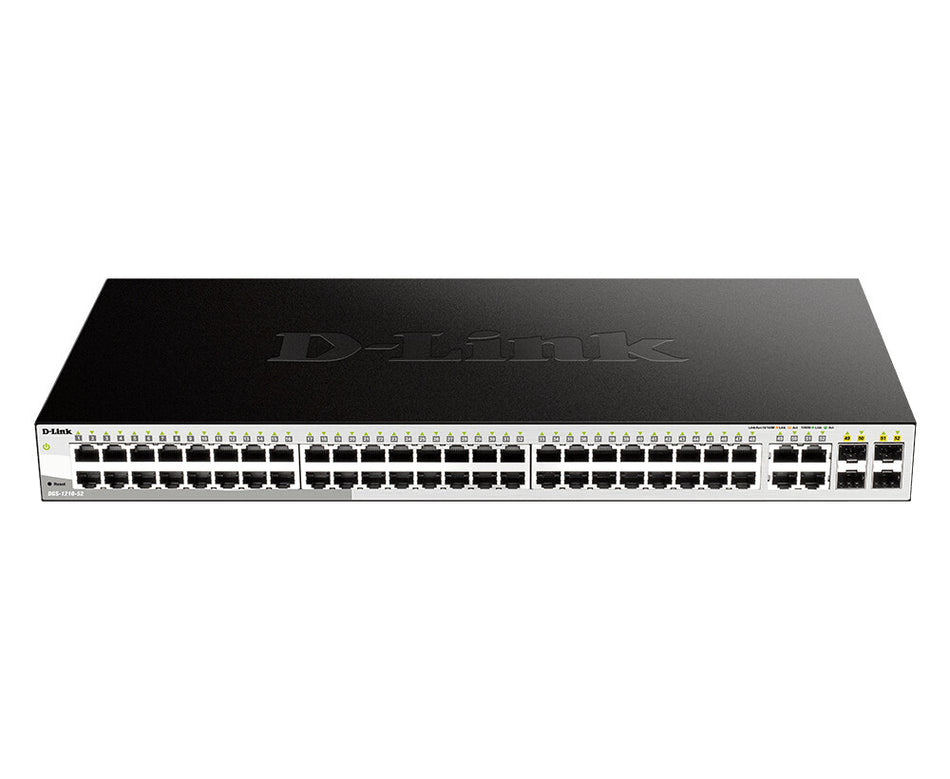 D-Link 52-Port Gigabit Smart Managed Switch including 4 x 100/1000Mbps Combo Ports