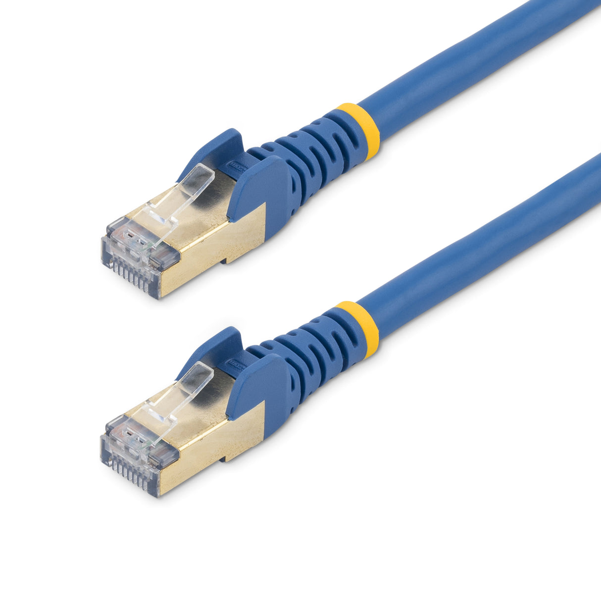 StarTech.com 1m CAT6a Ethernet Cable - 10 Gigabit Shielded Snagless RJ45 100W PoE Patch Cord - 10GbE STP Network Cable w/Strain Relief - Blue Fluke Tested/Wiring is UL Certified/TIA