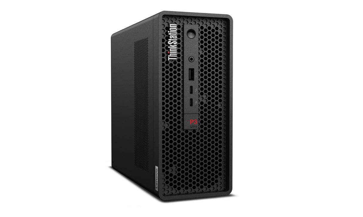 Lenovo ThinkStation P3 Ultra SFF Intel® Core™ i7 i7-14700 16 GB DDR5-SDRAM 512 GB SSD NVIDIA T400 Windows 11 Pro Mini Tower Workstation Black