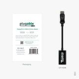 Plugable Technologies Active DisplayPort to HDMI Adapter, Uni-Directional, Driverless, Adapts Any Full-Sized DP Port to Enable Connecting a HDMI Cable and Display up to 4K 3840x2160 @60Hz