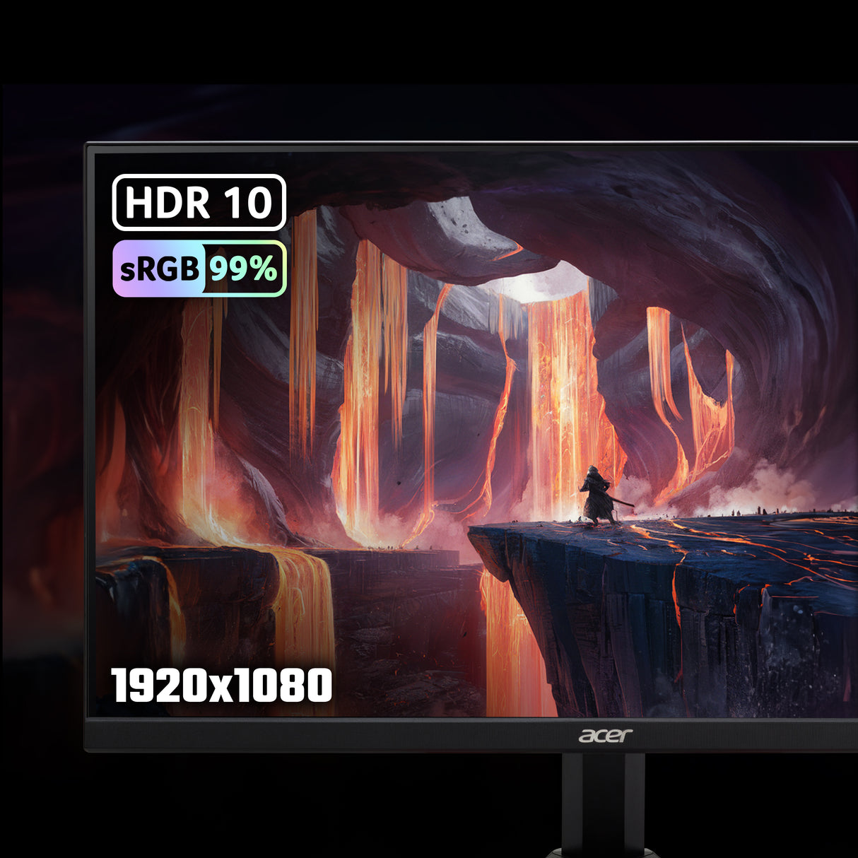 Acer NITRO VG1 Nitro KG241YM3 24" Gaming Monitor, 180Hz, Full HD (1920x1080), 1ms Response Time, 16:9, AMD FreeSync Premium