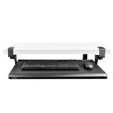 StarTech.com Under-Desk Keyboard Tray, Clamp-on Ergonomic Keyboard Holder, Up to 12kg (26.5lb), Sliding Keyboard and Mouse Drawer with C-Clamps, Height Adjustable Keyboard Tray (3.9/4.7/5.5 in)