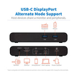 Tripp Lite B003-HC2-DOCK1 2-Port USB-C KVM Dock - 4K HDMI, USB 3.2 Gen 1, USB-A Hub, Remote Selector, 85W PD Charging, Black