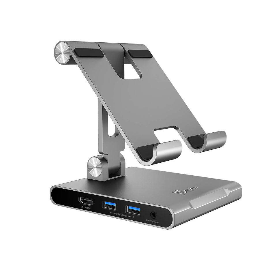 j5create JTS224 Multi-Angle Stand with Docking Station for iPad Pro®