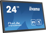 iiyama TF2438MSC-B1 Signage Display Digital A-board 61 cm (24") LED 600 cd/m² Full HD Black Touchscreen