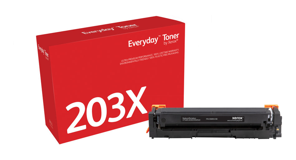 Everyday™ Black Toner by Xerox compatible with HP 203X (CF540X), High capacity