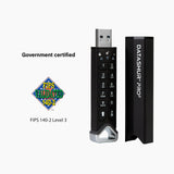 iStorage datAshur PRO2 16GB secure encrypted flash drive - IS-FL-DP2-256-16