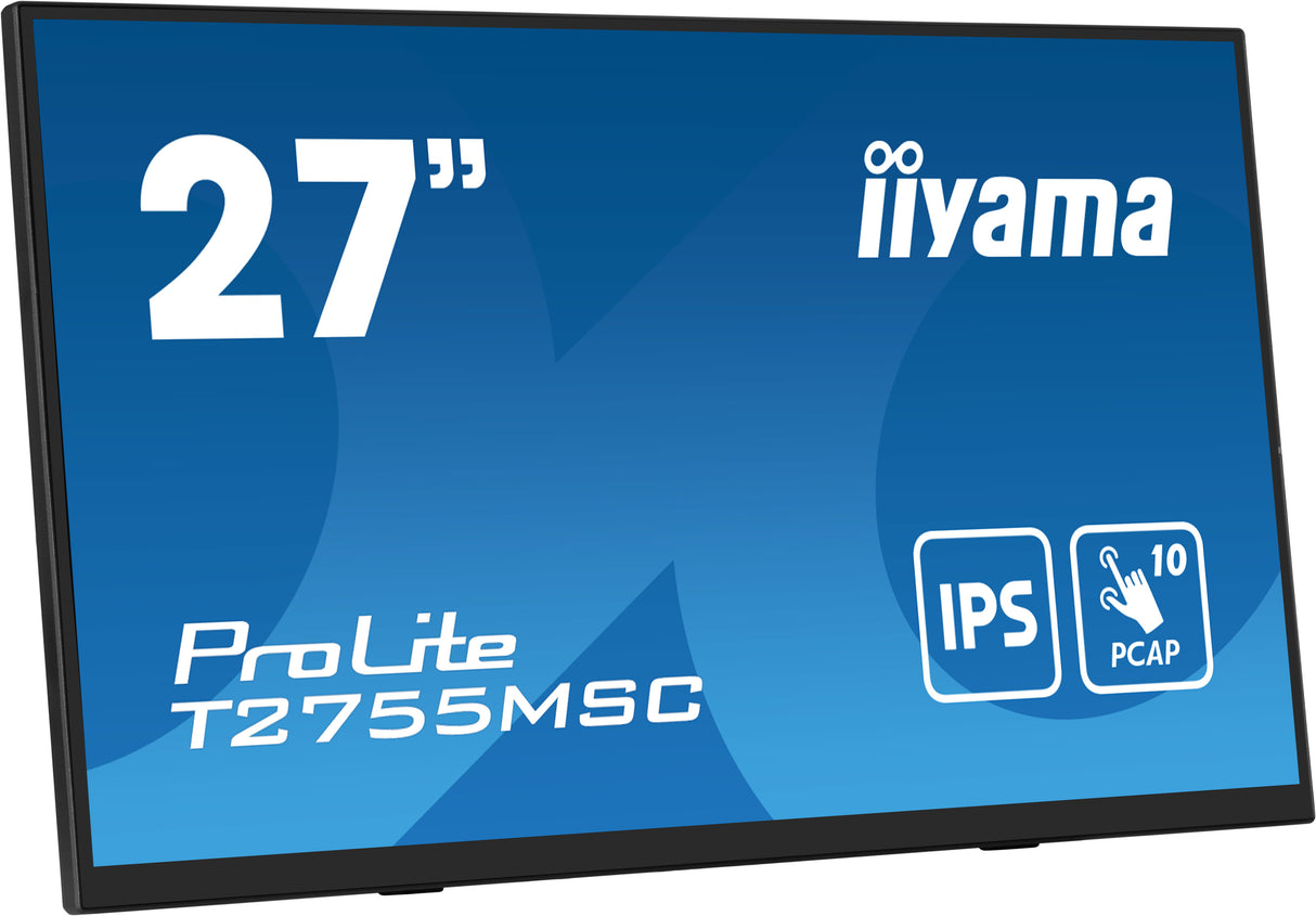 iiyama ProLite T2755MSC-B1 computer monitor 68.6 cm (27") 1920 x 1080 pixels Full HD LED Touchscreen Tabletop Black